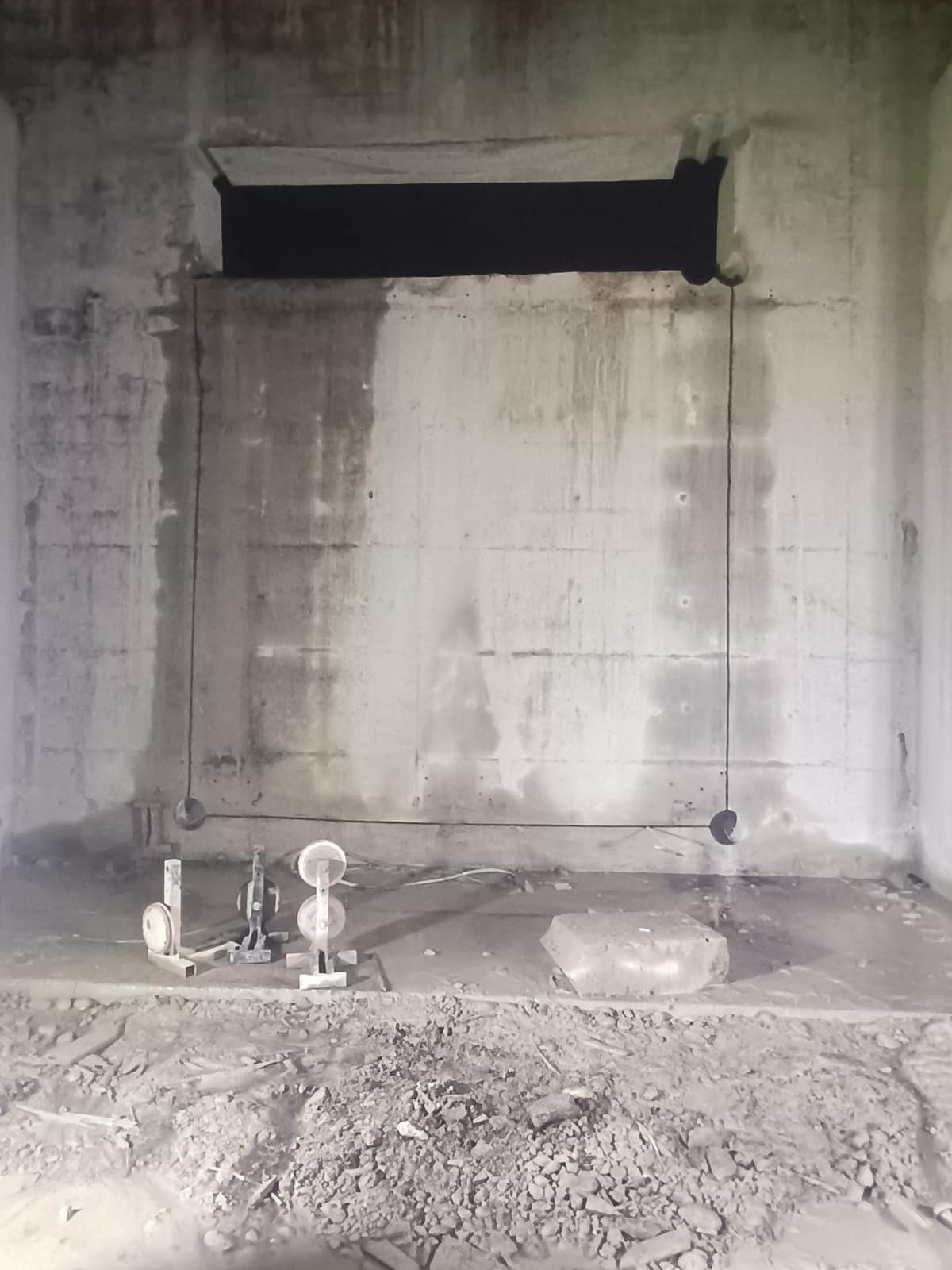 Beton kesme işlemi sahada